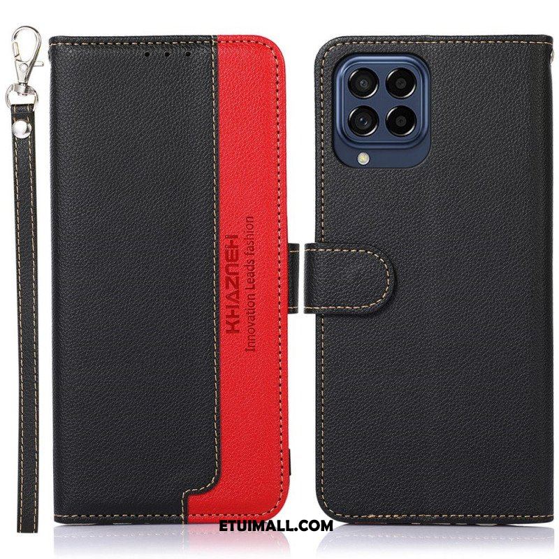 Etui Folio do Samsung Galaxy M53 5G Rfid Khazneh W Stylu Liczi