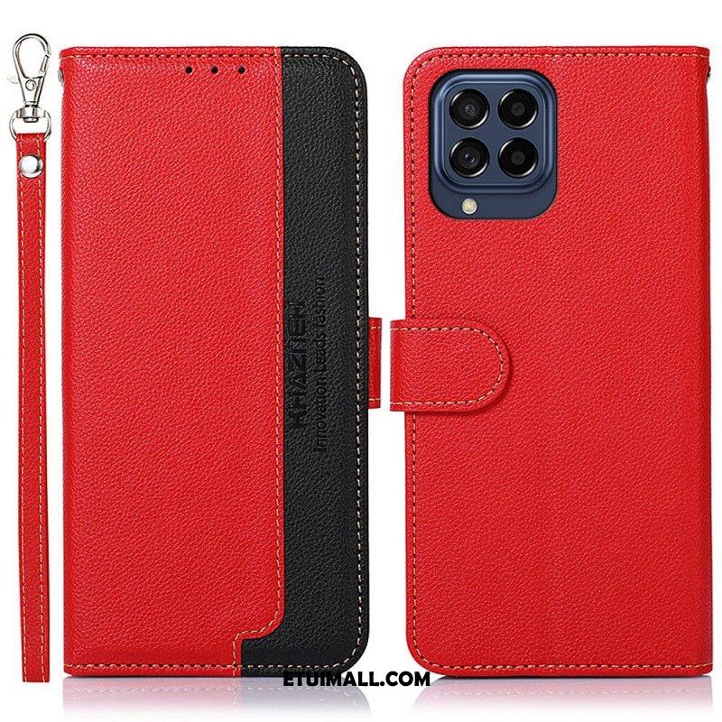 Etui Folio do Samsung Galaxy M53 5G Rfid Khazneh W Stylu Liczi