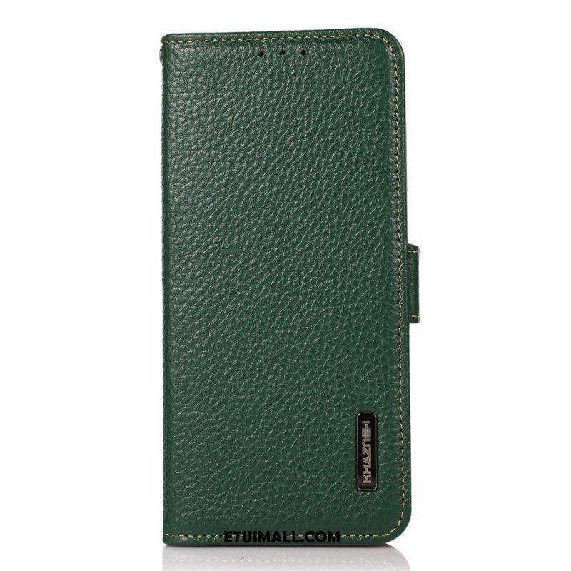 Etui Folio do Samsung Galaxy M53 5G Skóra Liczi Khazneh Rfid