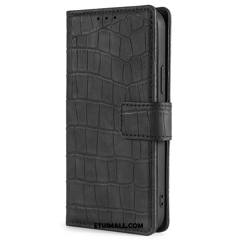 Etui Folio do Samsung Galaxy M53 5G Styl Skóry Krokodyla