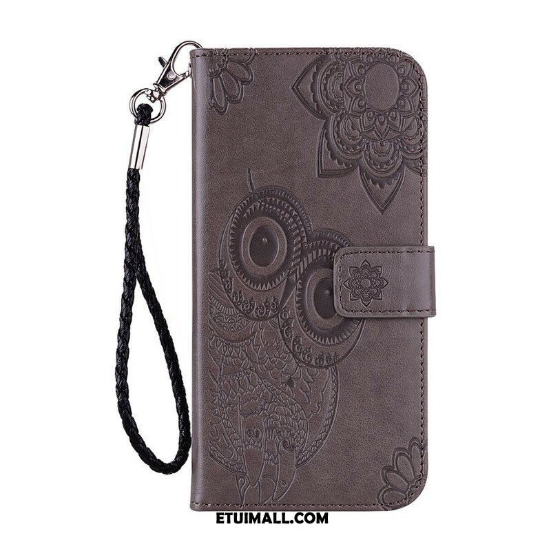 Etui Folio do Samsung Galaxy S21 5G Sowa Mandala I Smycz