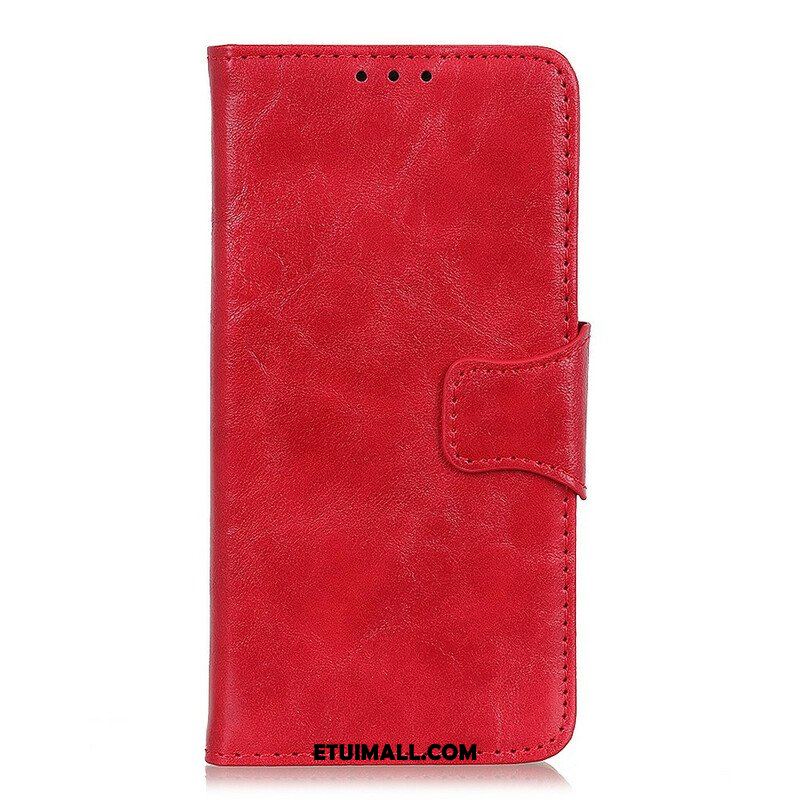 Etui Folio do Samsung Galaxy S21 FE Dwustronne Zapięcie Ze Skóry Dwoinowej