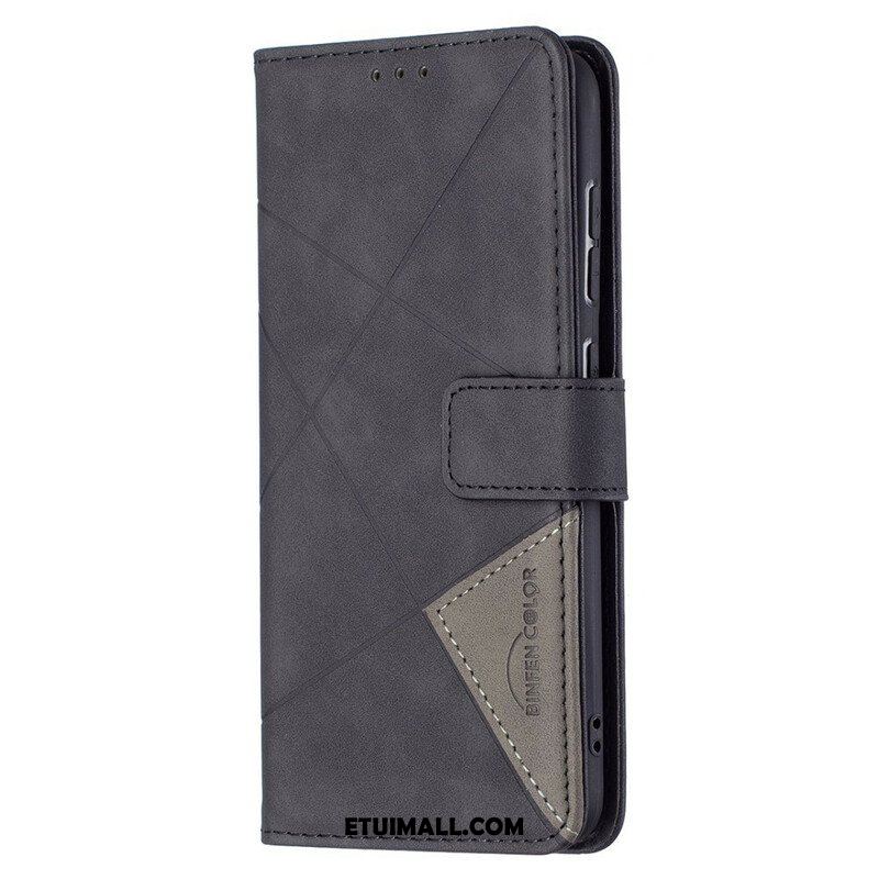 Etui Folio do Samsung Galaxy S21 FE Kolorowe Trójkąty Binfena