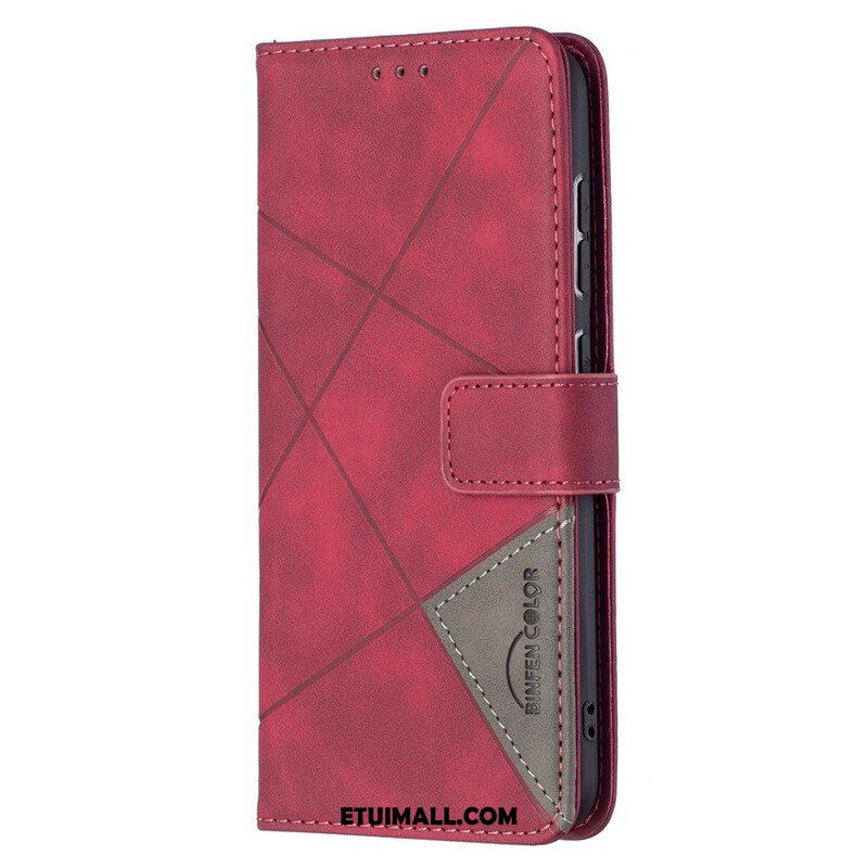 Etui Folio do Samsung Galaxy S21 FE Kolorowe Trójkąty Binfena
