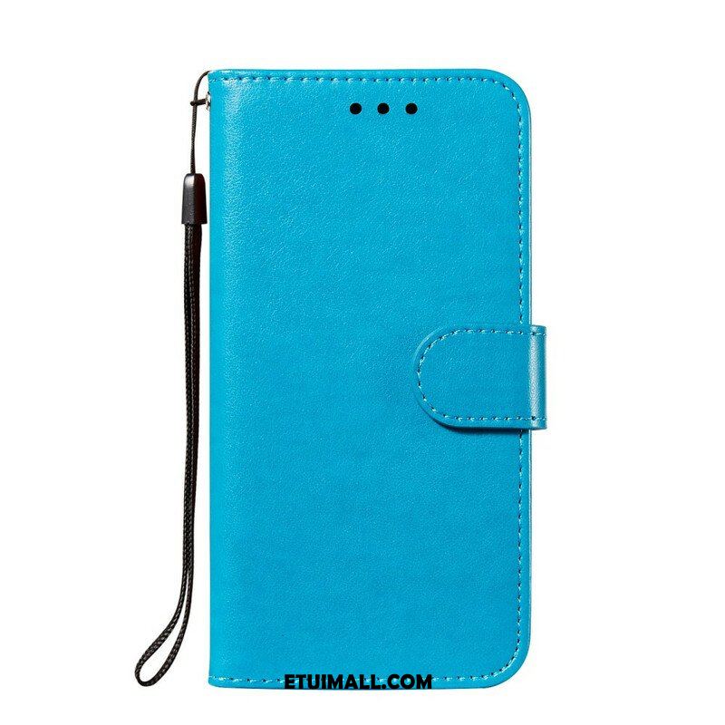 Etui Folio do Samsung Galaxy S21 FE z Łańcuch Solid Color Series Strappy