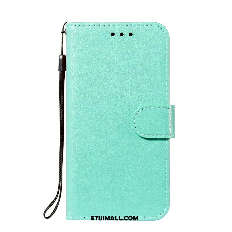 Etui Folio do Samsung Galaxy S21 FE z Łańcuch Solid Color Series Strappy