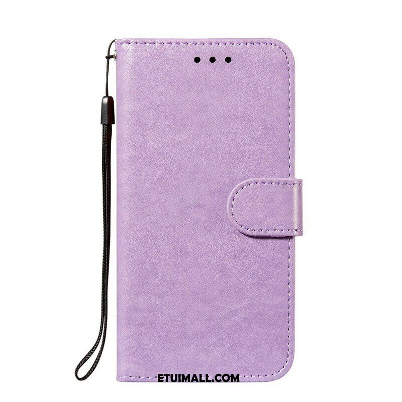 Etui Folio do Samsung Galaxy S21 FE z Łańcuch Solid Color Series Strappy