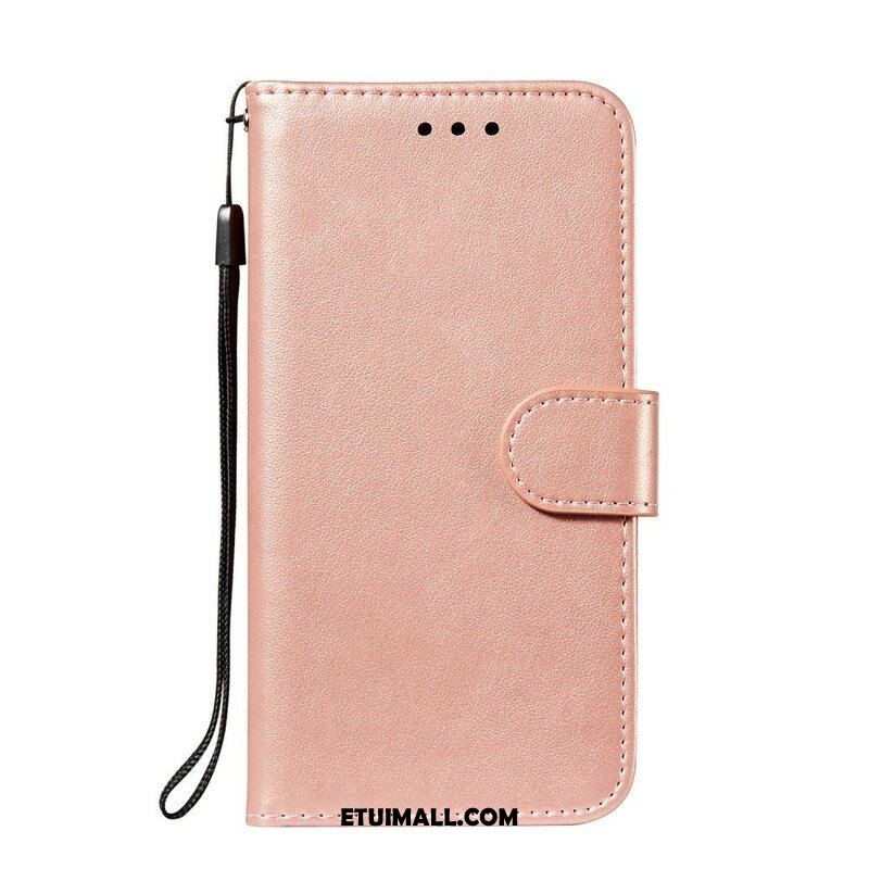 Etui Folio do Samsung Galaxy S21 FE z Łańcuch Solid Color Series Strappy