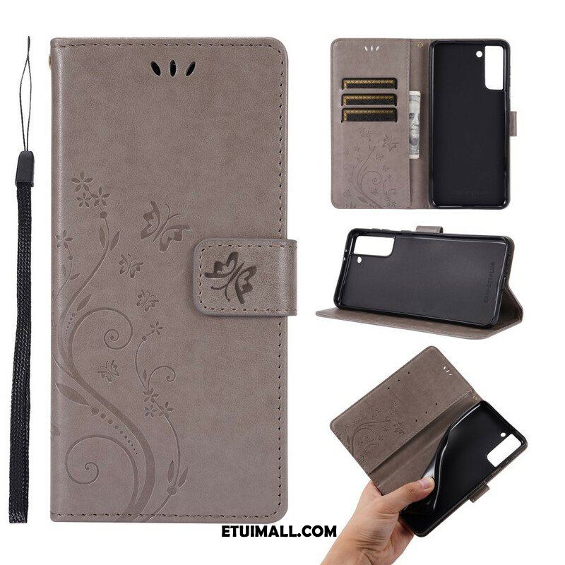 Etui Folio do Samsung Galaxy S21 Plus 5G Motyle Na Wietrze