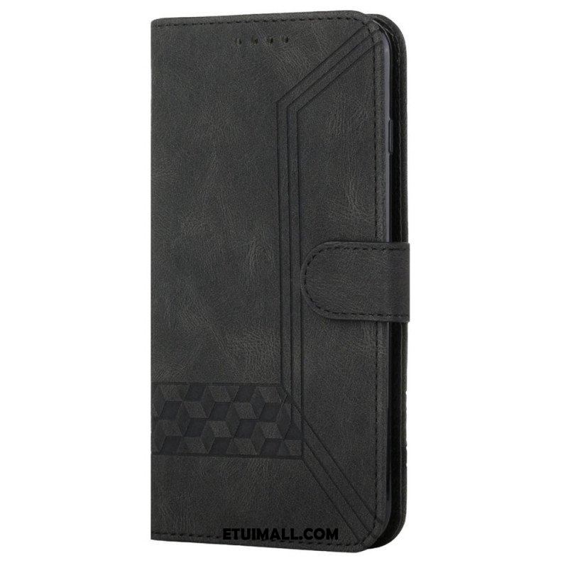 Etui Folio do Samsung Galaxy S22 5G Diamentowe Linie I Tekstura