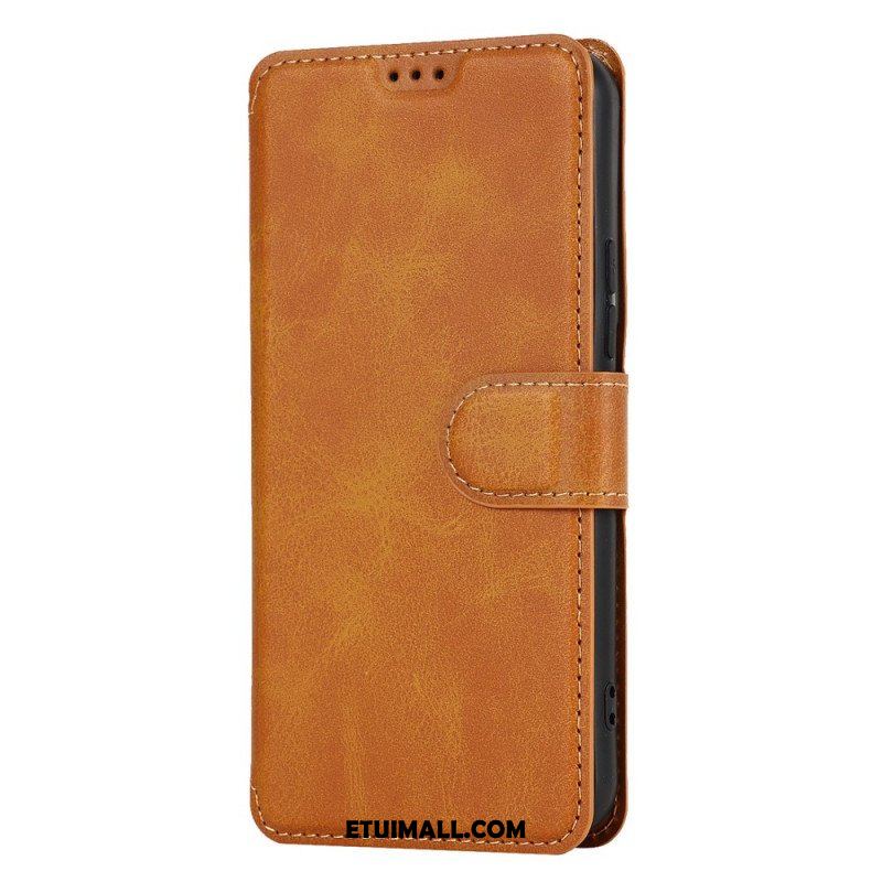 Etui Folio do Samsung Galaxy S22 5G Efekt Matowej Skóry W Stylu Vintage