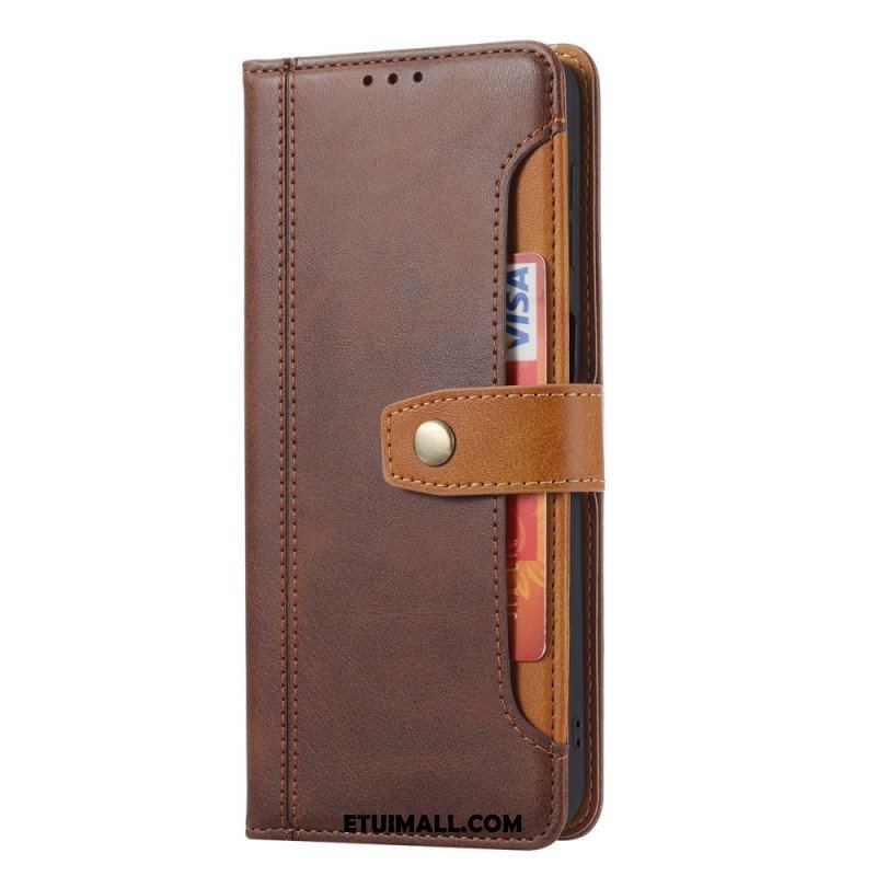 Etui Folio do Samsung Galaxy S22 5G Sztuczna Skóra Z Paskiem