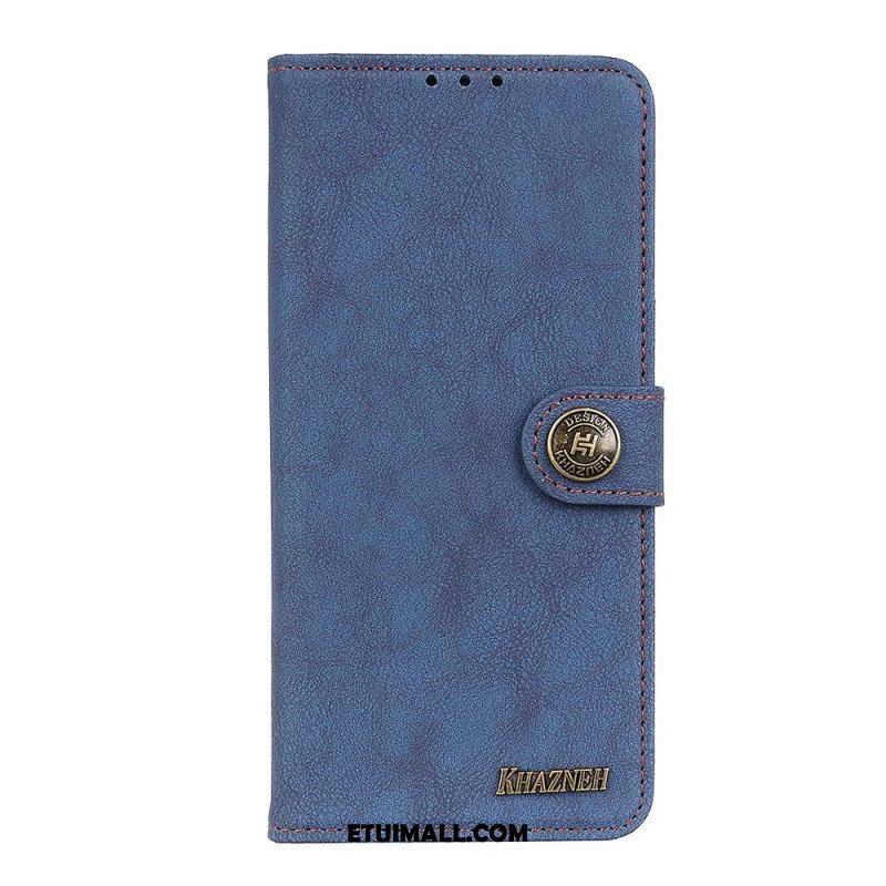 Etui Folio do Samsung Galaxy S22 Plus 5G Dwoina Khazneh W Stylu Retro