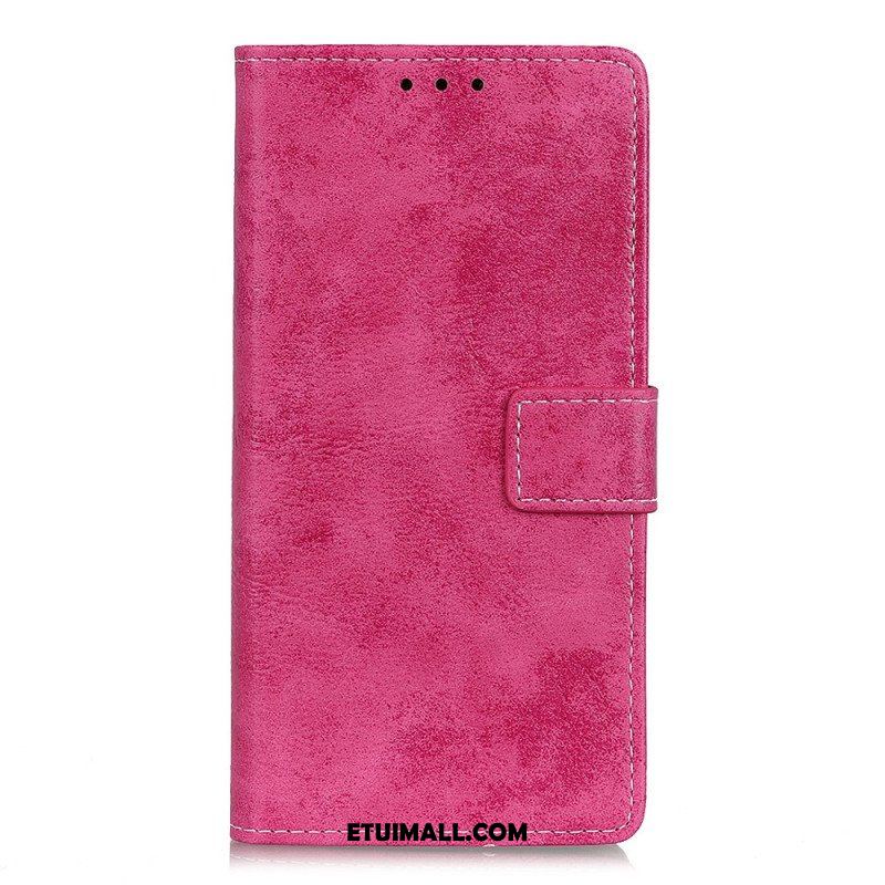 Etui Folio do Samsung Galaxy S22 Plus 5G Efekt Skóry Vintage