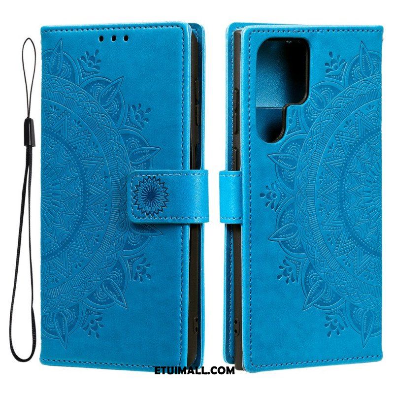 Etui Folio do Samsung Galaxy S22 Ultra 5G Mandala Słońca