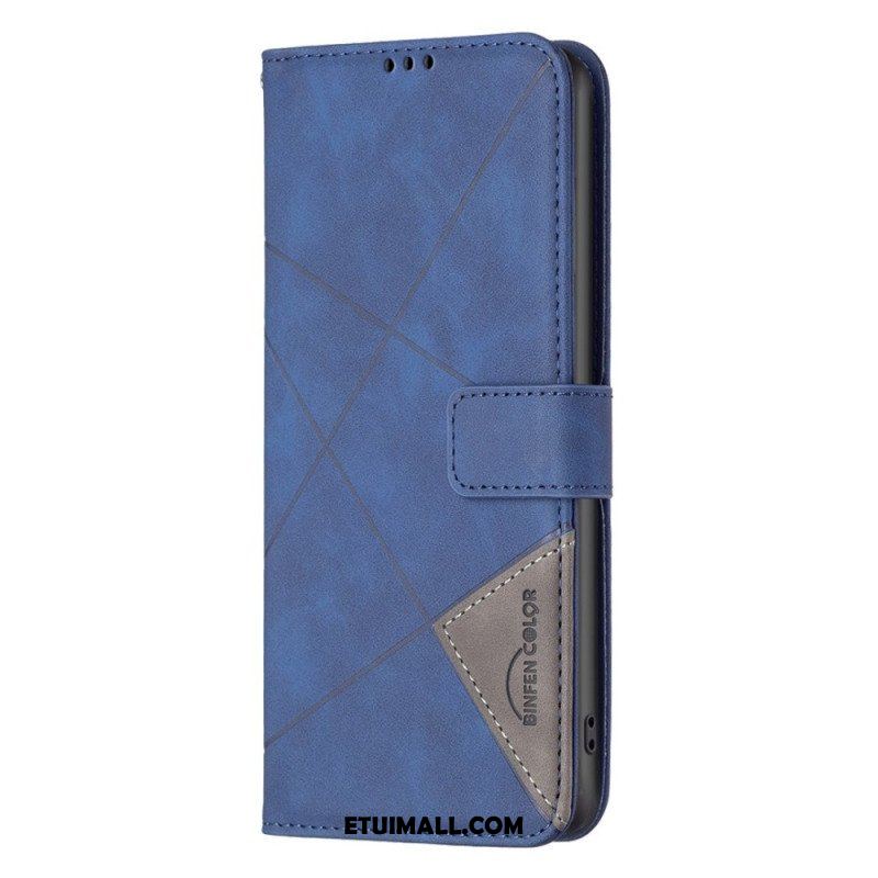 Etui Folio do Samsung Galaxy S23 5G Kolorowe Trójkąty Binfena