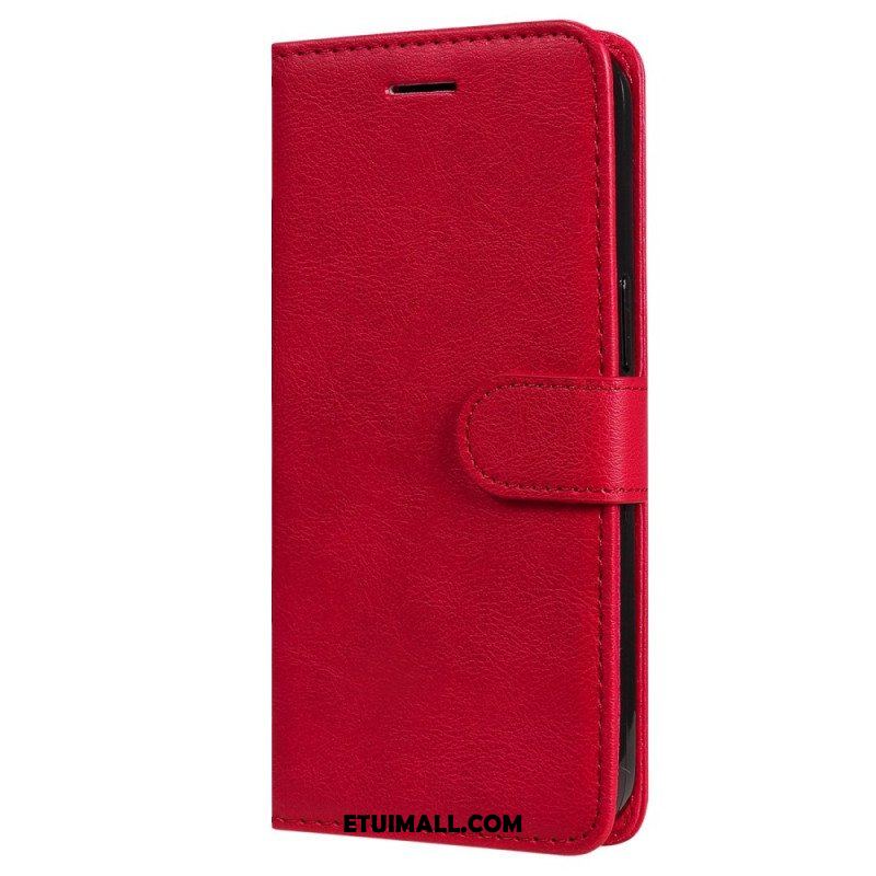 Etui Folio do Samsung Galaxy S23 5G z Łańcuch Zwykły Z Paskiem