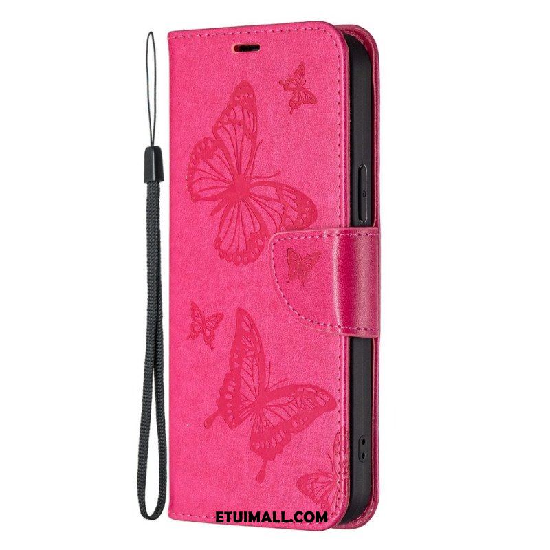 Etui Folio do Samsung Galaxy S23 Plus 5G Gigantyczne Motyle