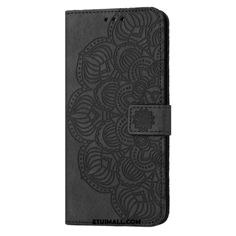 Etui Folio do Samsung Galaxy S23 Plus 5G z Łańcuch Paskowata Mandala