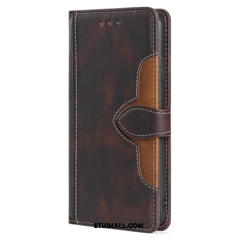 Etui Folio do Samsung Galaxy S23 Ultra 5G Dwukolorowy Kwiatowy