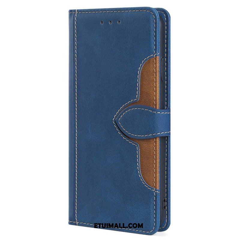 Etui Folio do Samsung Galaxy S23 Ultra 5G Dwukolorowy Kwiatowy