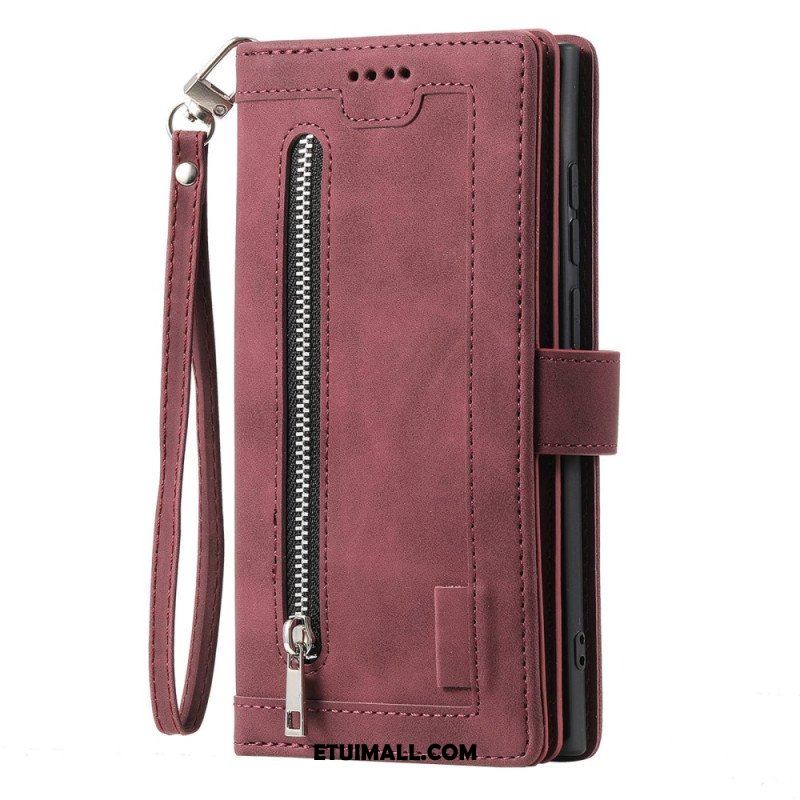 Etui Folio do Samsung Galaxy S23 Ultra 5G Portfel Portfel I Smycz