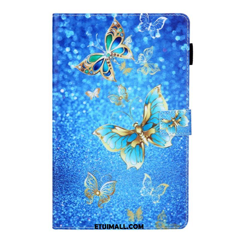 Etui Folio do Samsung Galaxy Tab A8 (2021) Kolorowe Motyle