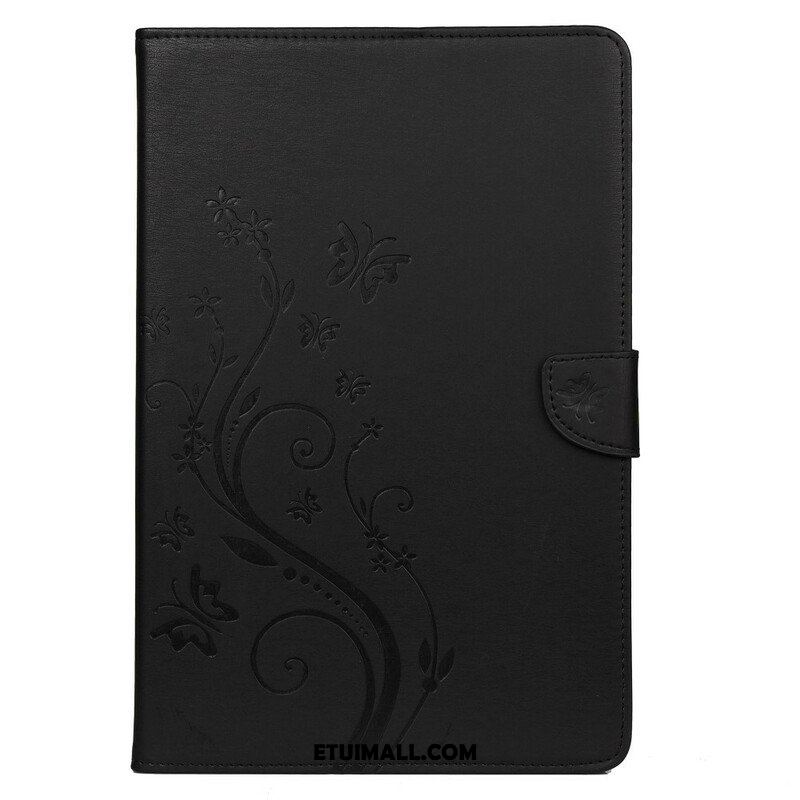 Etui Folio do Samsung Galaxy Tab S8 / Tab S7 Kwiatowe Motyle