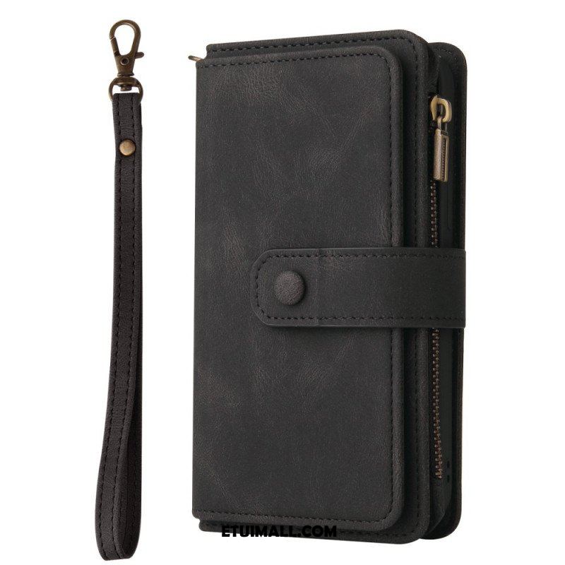 Etui Folio do Samsung Galaxy Z Fold 3 5G Wielofunkcyjny Uchwyt Na Karty