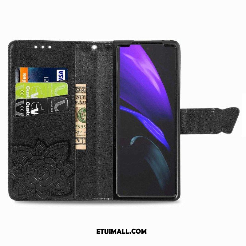 Etui Folio do Samsung Galaxy Z Fold 4 Gigantyczny Motyl