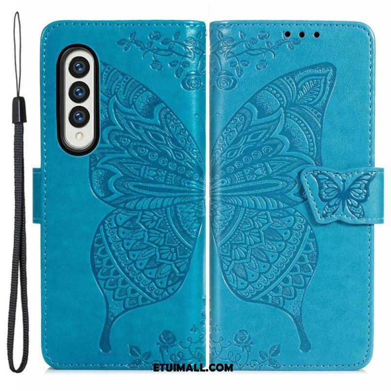 Etui Folio do Samsung Galaxy Z Fold 4 Gigantyczny Motyl