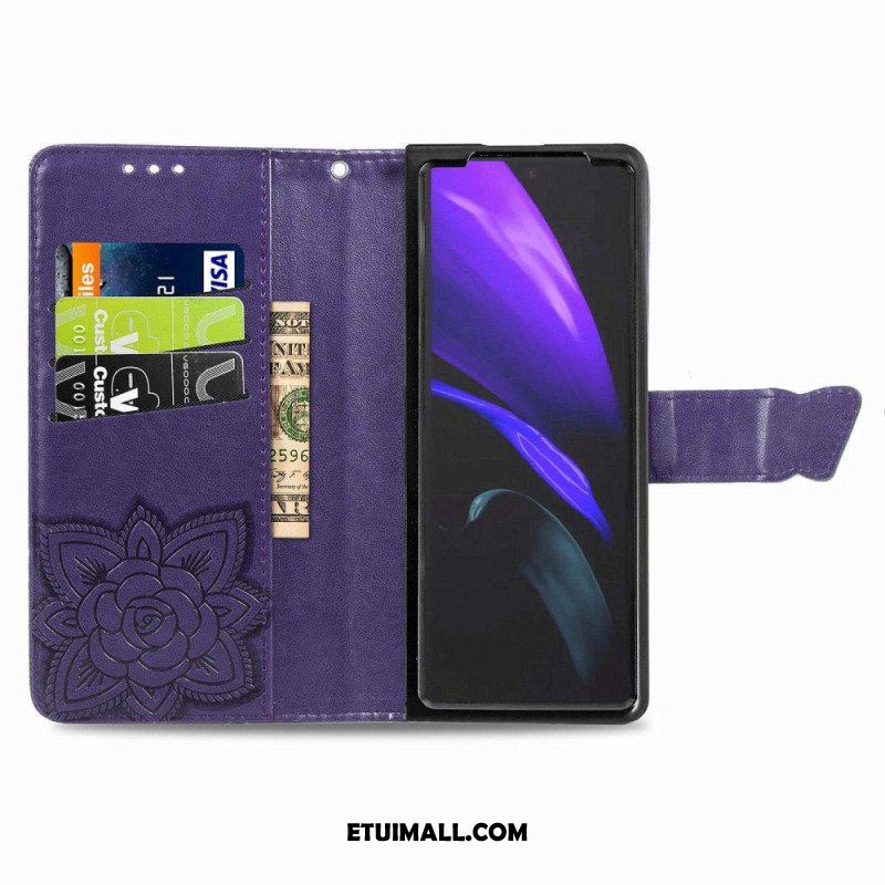 Etui Folio do Samsung Galaxy Z Fold 4 Gigantyczny Motyl