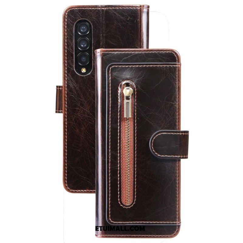 Etui Folio do Samsung Galaxy Z Fold 4 Wielofunkcyjne Kieszenie Ze Sztucznej Skóry