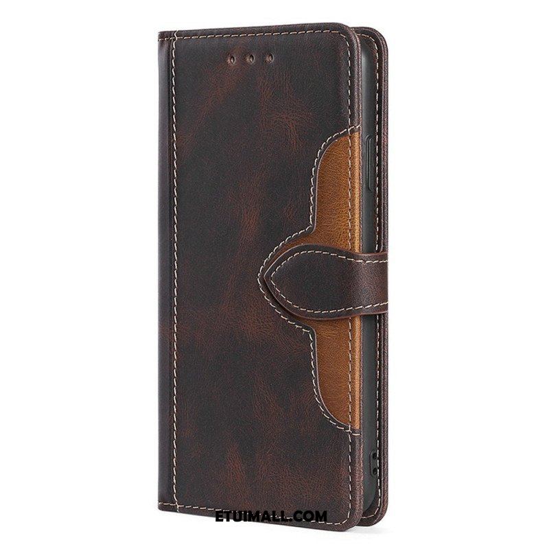 Etui Folio do Sony Xperia 1 IV Dwukolorowy Kwiatowy