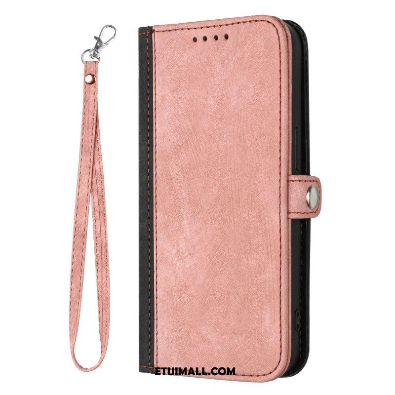 Etui Folio do Sony Xperia 1 IV Dwukolorowy Z Paskiem