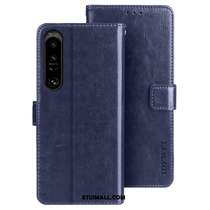 Etui Folio do Sony Xperia 1 IV Imitacja Skóry Idewei