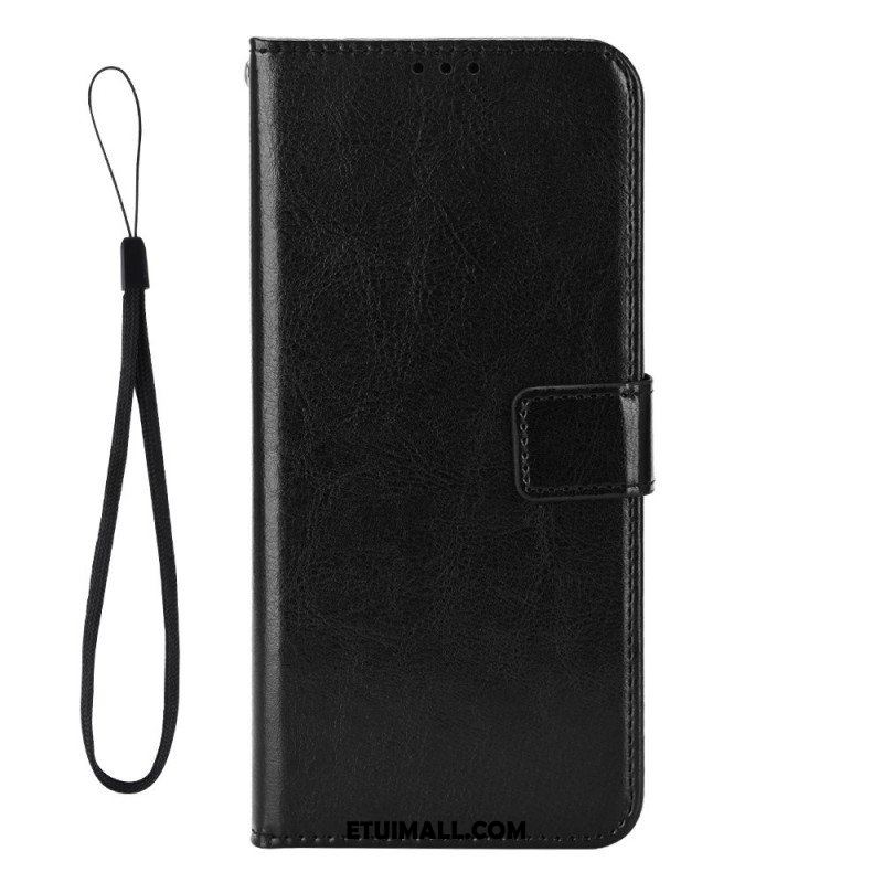 Etui Folio do Sony Xperia 1 IV z Łańcuch Błyszczący Pasek