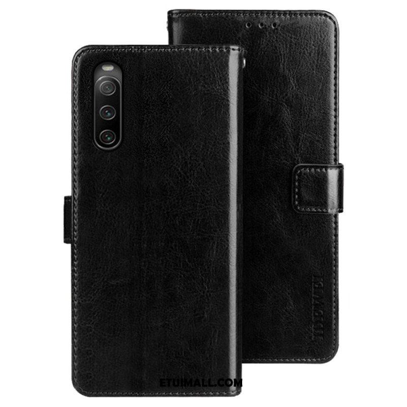 Etui Folio do Sony Xperia 10 IV Imitacja Skóry Idewei