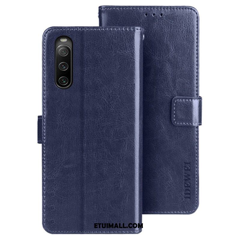 Etui Folio do Sony Xperia 10 IV Imitacja Skóry Idewei