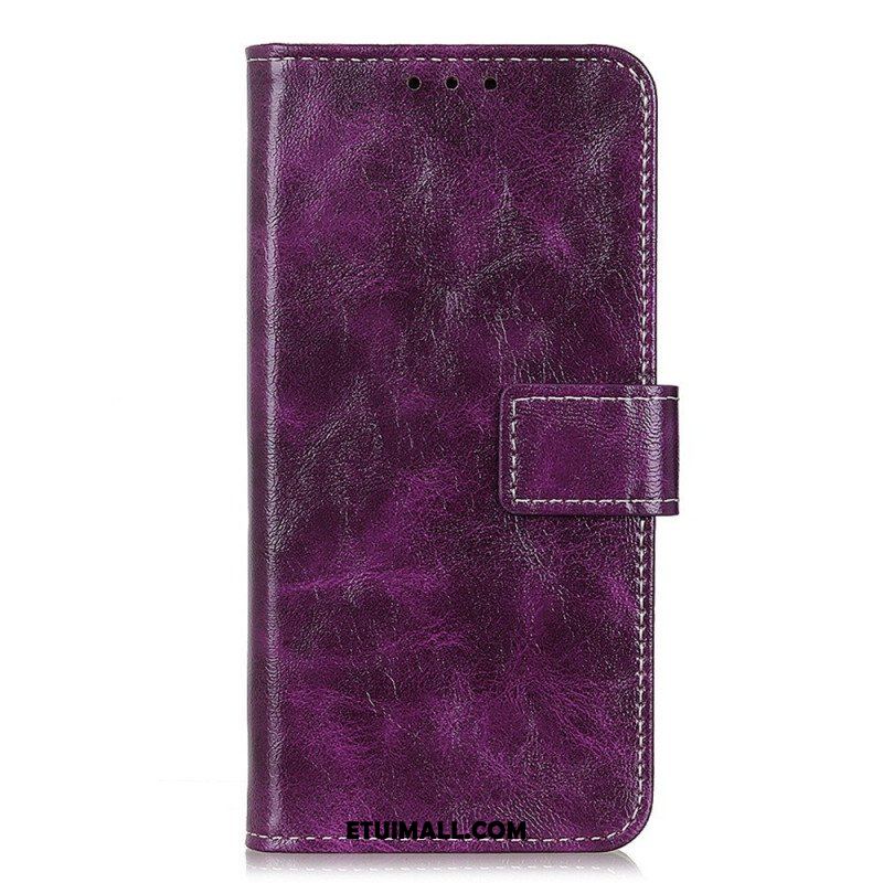 Etui Folio do Sony Xperia 10 IV Lakierowana Ze Szwami