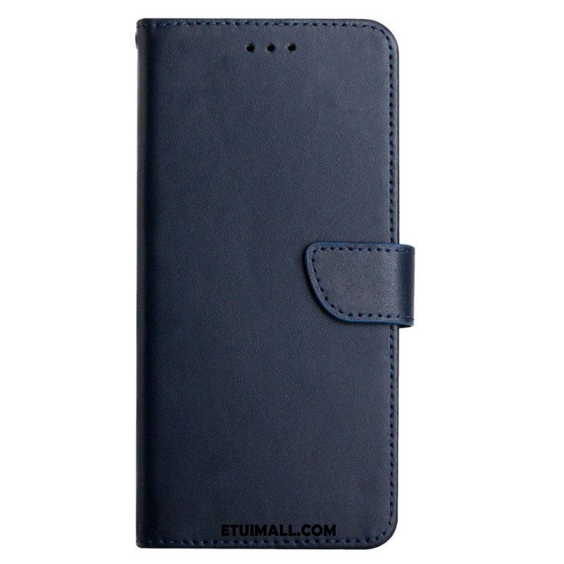 Etui Folio do Sony Xperia 5 IV Oryginalna Teksturowana Skóra Nappa