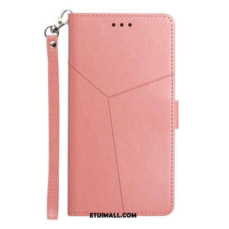 Etui Folio do Sony Xperia 5 IV z Łańcuch Wzór W Paski Y