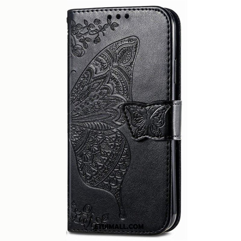 Etui Folio do Vivo Y16 Barokowy Motyl