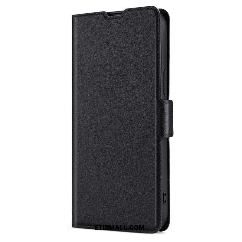 Etui Folio do Xiaomi 12T / 12T Pro Bardzo Cienka Sztuczna Skóra