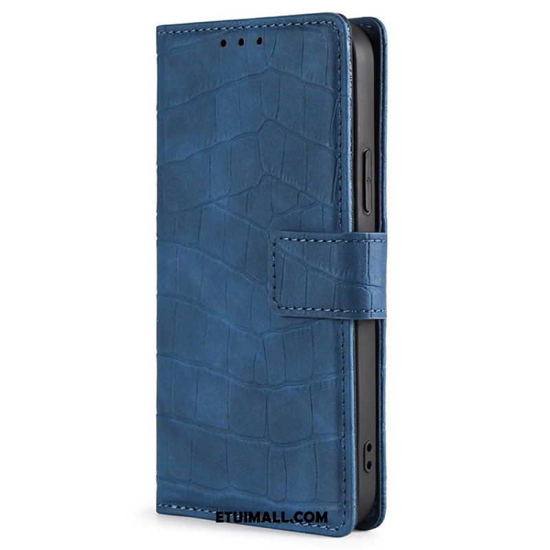 Etui Folio do Xiaomi 12T / 12T Pro Krokodyl Dotykający Skóry