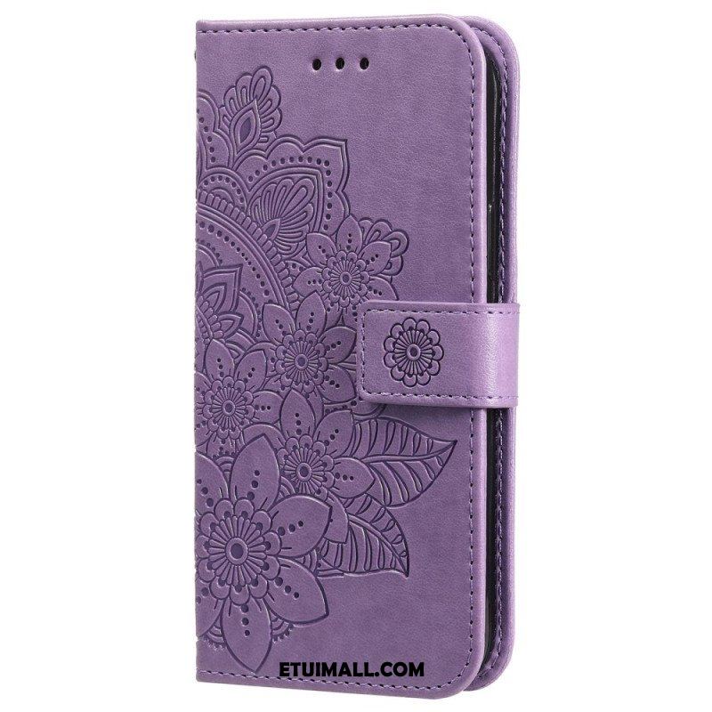 Etui Folio do Xiaomi 12T / 12T Pro z Łańcuch Paskowata Mandala