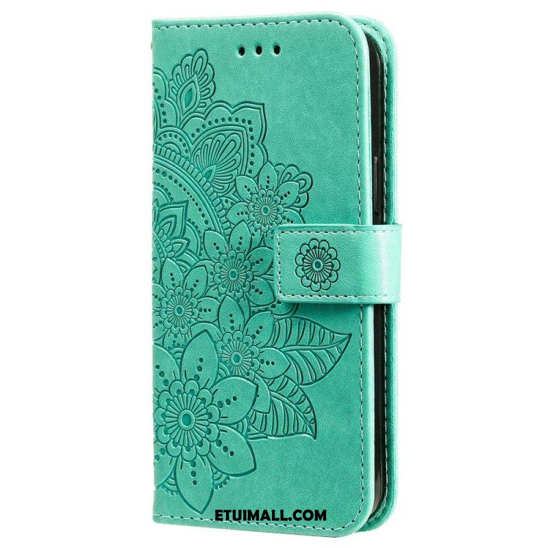 Etui Folio do Xiaomi 12T / 12T Pro z Łańcuch Paskowata Mandala