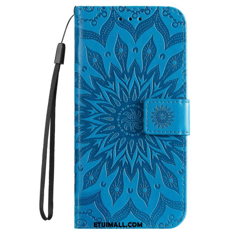 Etui Folio do Xiaomi 12T / 12T Pro z Łańcuch Paskowata Mandala