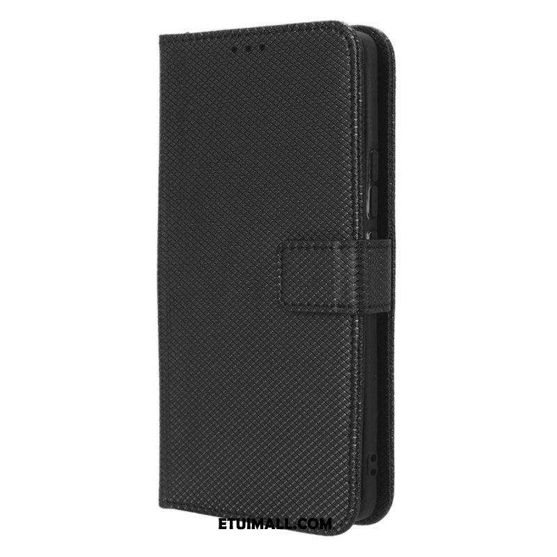 Etui Folio do Xiaomi 13 z Łańcuch Stylowa Sztuczna Skóra Z Paskami