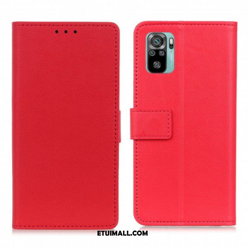 Etui Folio do Xiaomi Redmi Note 10 / 10S Klasyczna Sztuczna Skóra